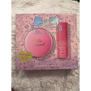 Too Faced Dream A Little Dream‎ Ltd Edition Blush & Lip Gloss Set Pink Sherbet